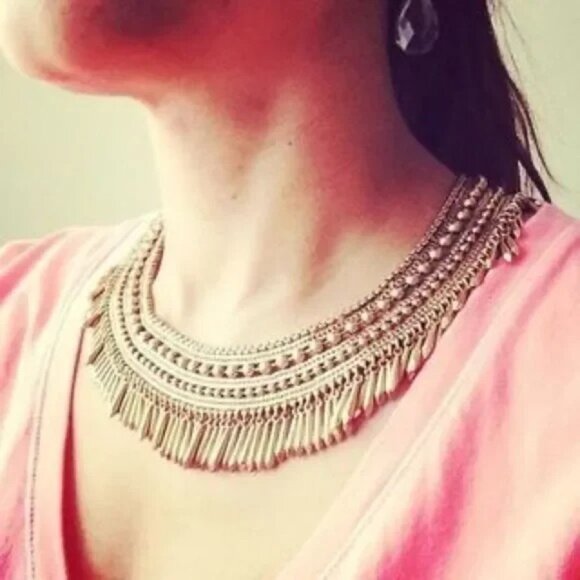 Stella & Dot Tansy Fringe Necklace - Picture 1 of 4